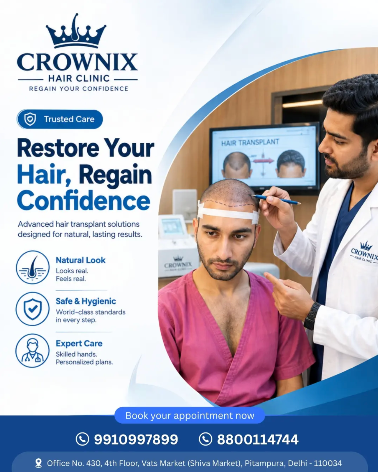 Crownix Hair Clinic hair treatments